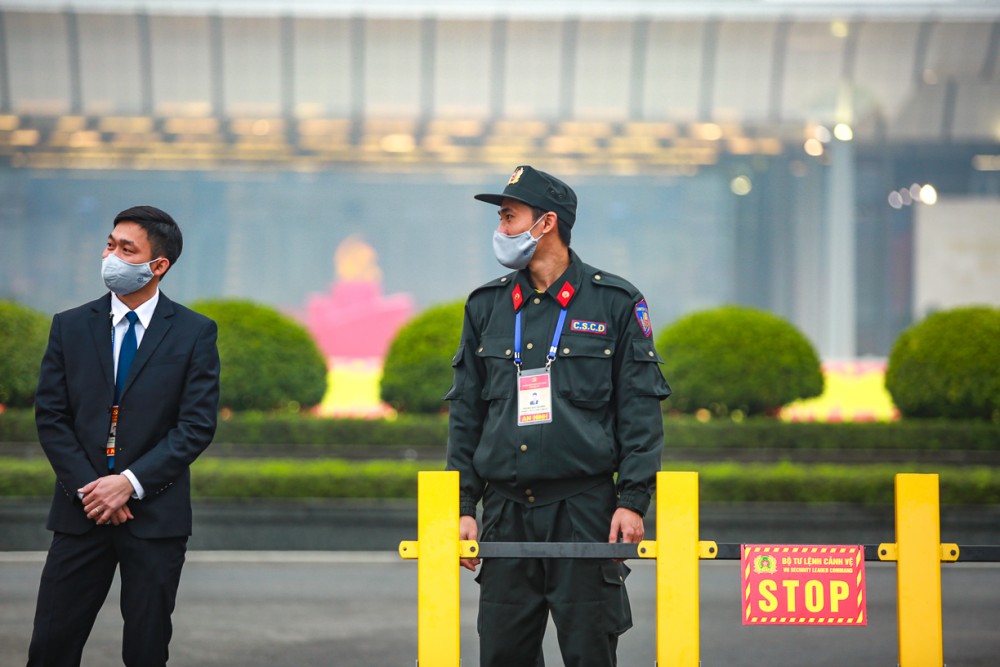 Công tác an ninh được thắt chặt, đảm bảo an toàn cho Đại hội XIII của Đảng