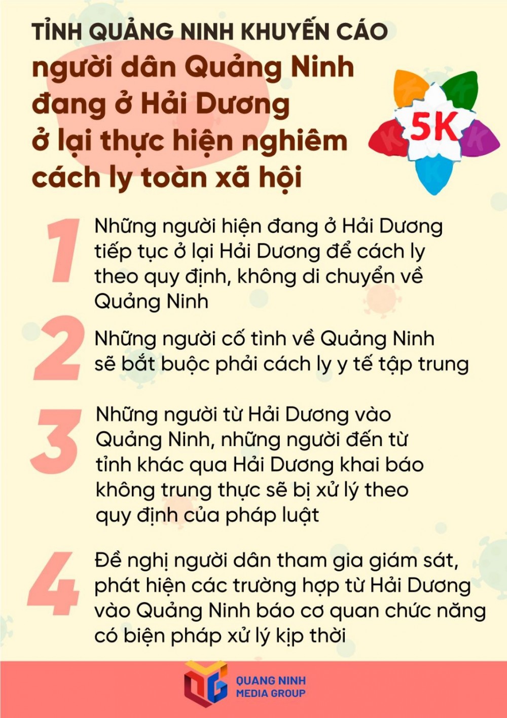 Dịch Covid-19: Người dân Quảng Ninh đang ở Hải Dương cần thực hiện nghiêm túc cách ly toàn xã hội