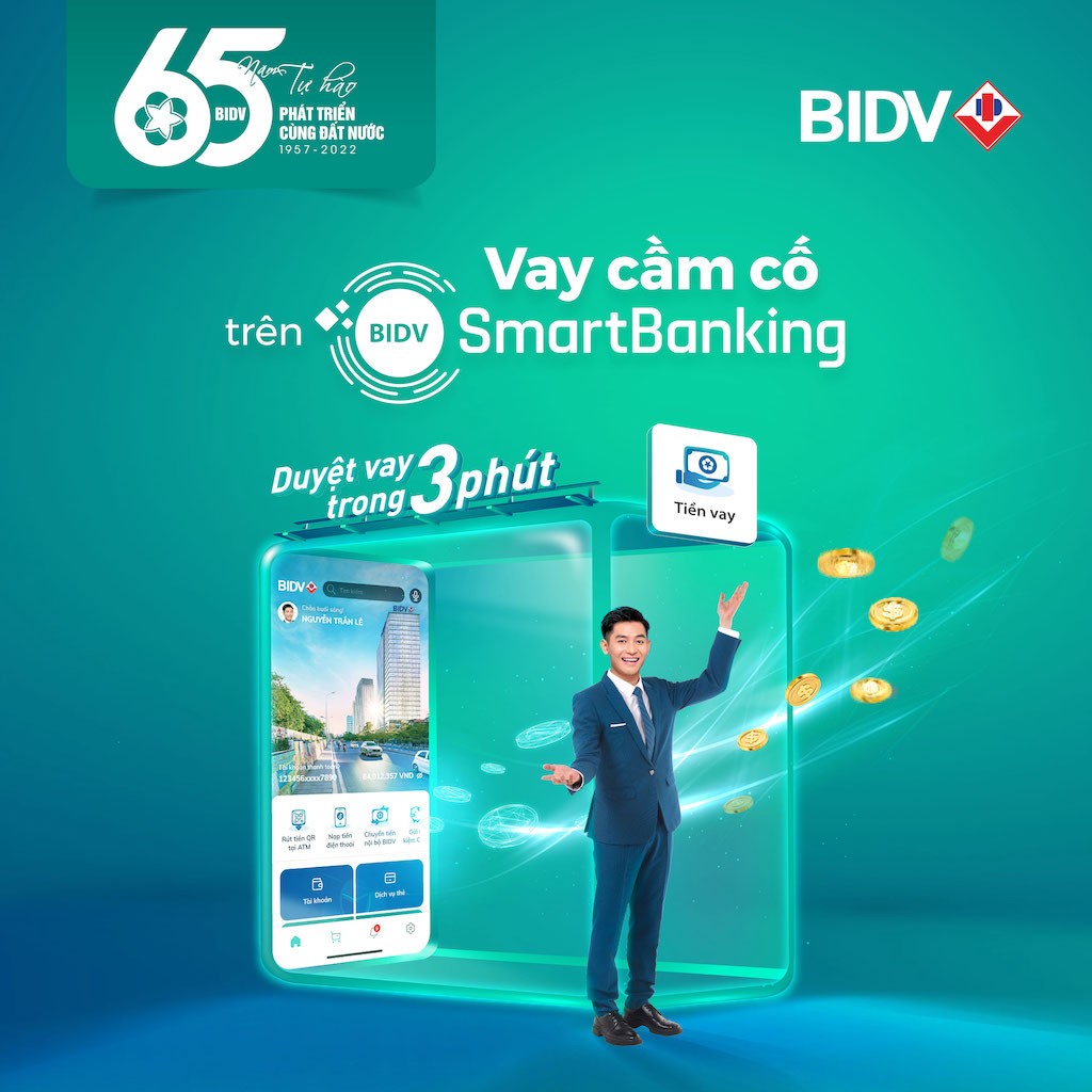 Vay online trong 1 phút và nhiều tính năng mới trên BIDV SmartBanking Vay online trong 1 phút và nhiều tính năng mới trên BIDV SmartBanking