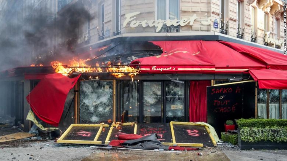 phap mien nhiem canh sat truong paris cam bieu tinh tai mot so khu vuc