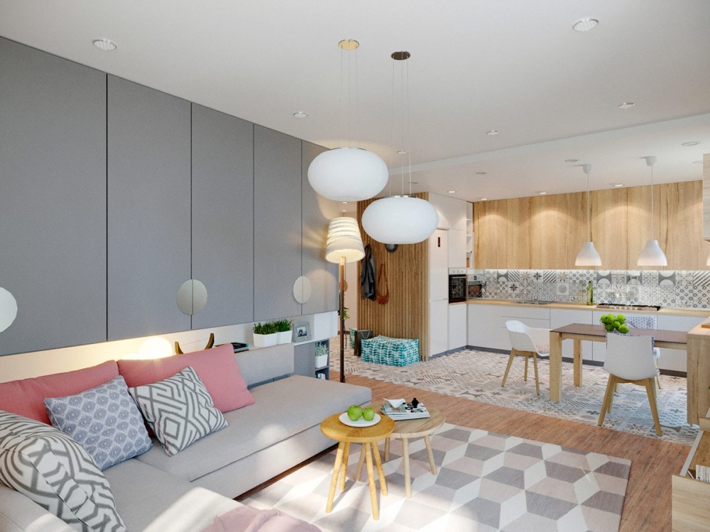 Gợi ý trang trí căn hộ ngọt ngào, xinh xắn với hoạ tiết gạch bông và tông màu trang nhã