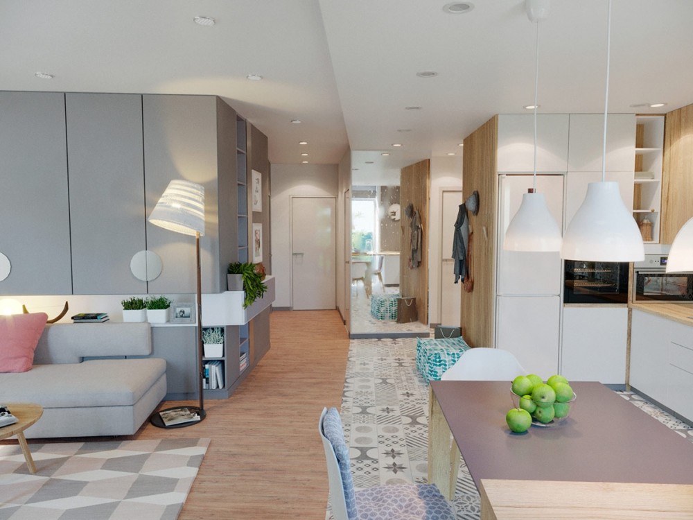 Gợi ý trang trí căn hộ ngọt ngào, xinh xắn với hoạ tiết gạch bông và tông màu trang nhã