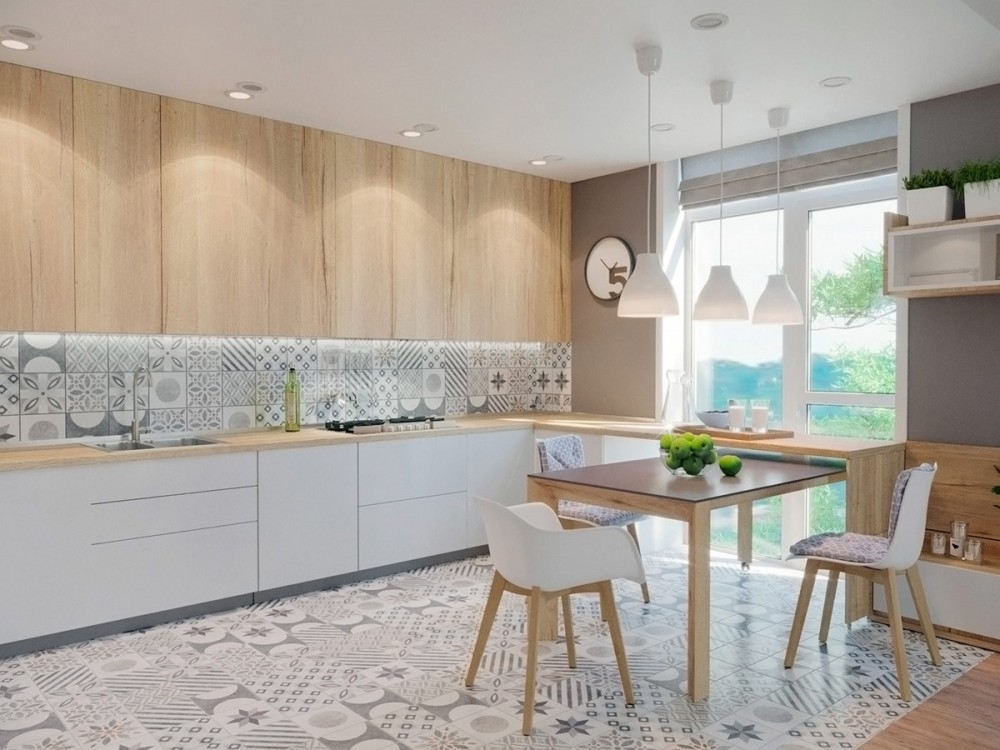 Gợi ý trang trí căn hộ ngọt ngào, xinh xắn với hoạ tiết gạch bông và tông màu trang nhã