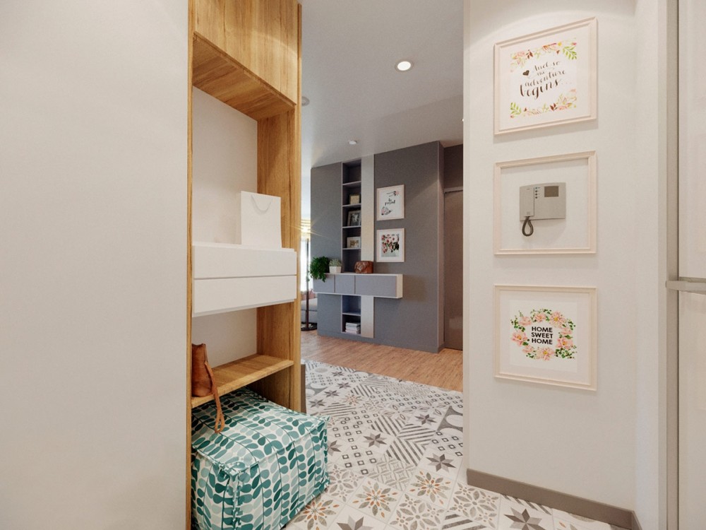 Gợi ý trang trí căn hộ ngọt ngào, xinh xắn với hoạ tiết gạch bông và tông màu trang nhã