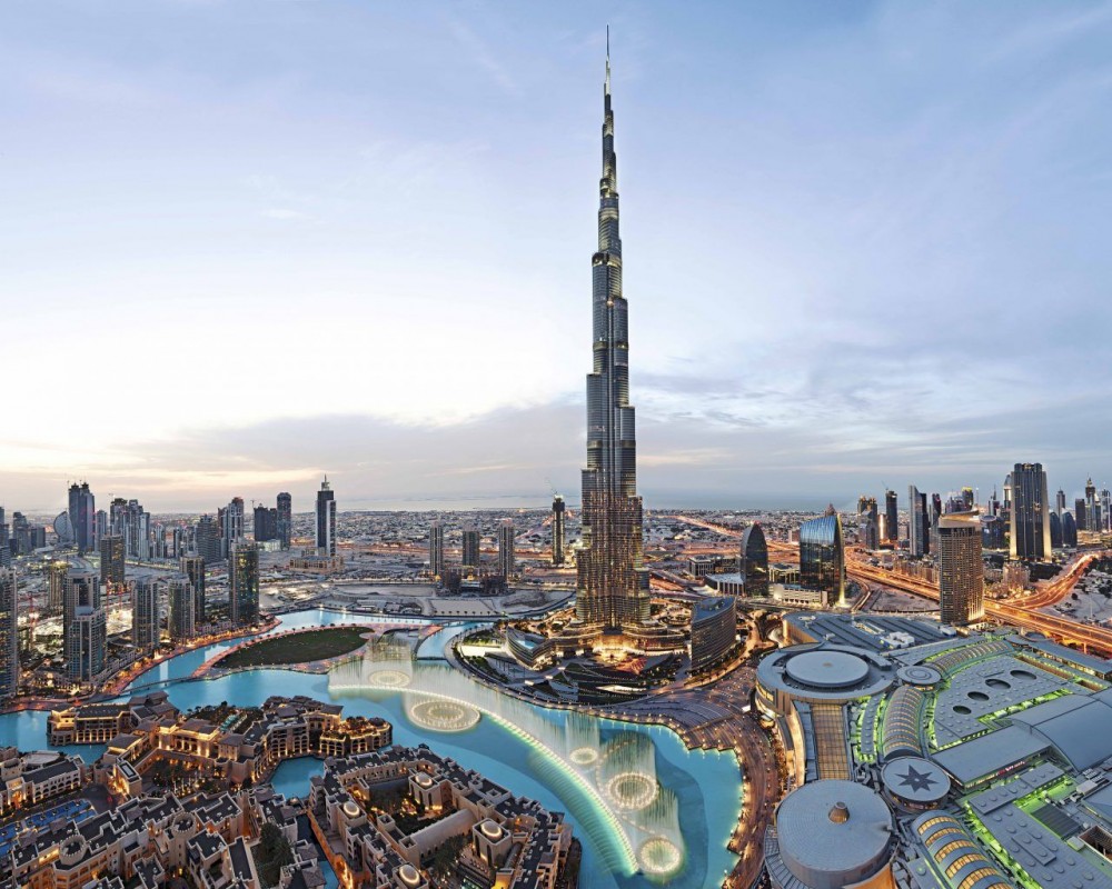 tòa nhà Burj Khalifa – tòa nhà đánh dấu nhiều kỉ lục thế giới.