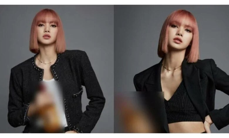 Hình ảnh quảng cáo rượu của Lisa (Blackpink).