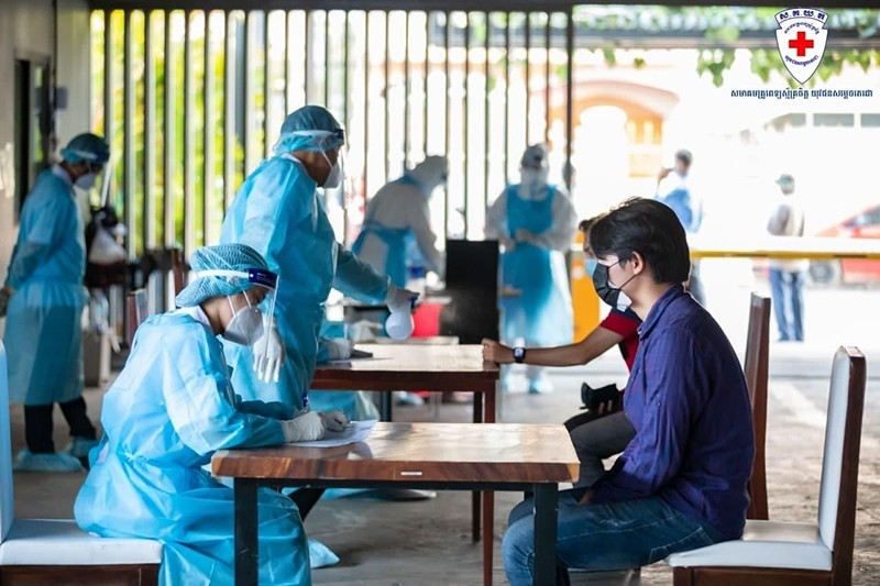 Bộ Y tế Campuchia ghi nhận ngày có số ca lây nhiễm Covid-19 cao nhất từ trước tới nay với 576 trường hợp. (Ảnh minh họa. Nguồn: Fresh News)
