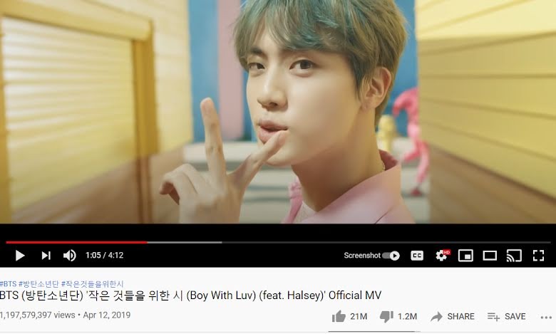 8 MV KPop nằm trong 'câu lạc bộ tỷ view' của YouTube