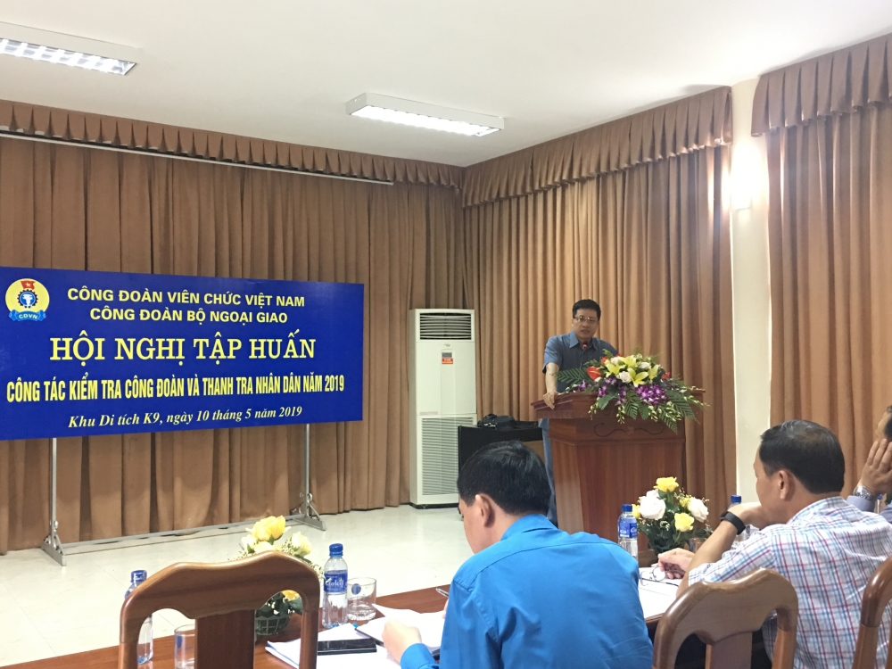 Bộ Ngoại giao tập huấn nghiệp vụ công đoàn và thanh tra nhân dân bo ngoai giao tap huan nghiep vu cong doan va thanh tra nhan dan