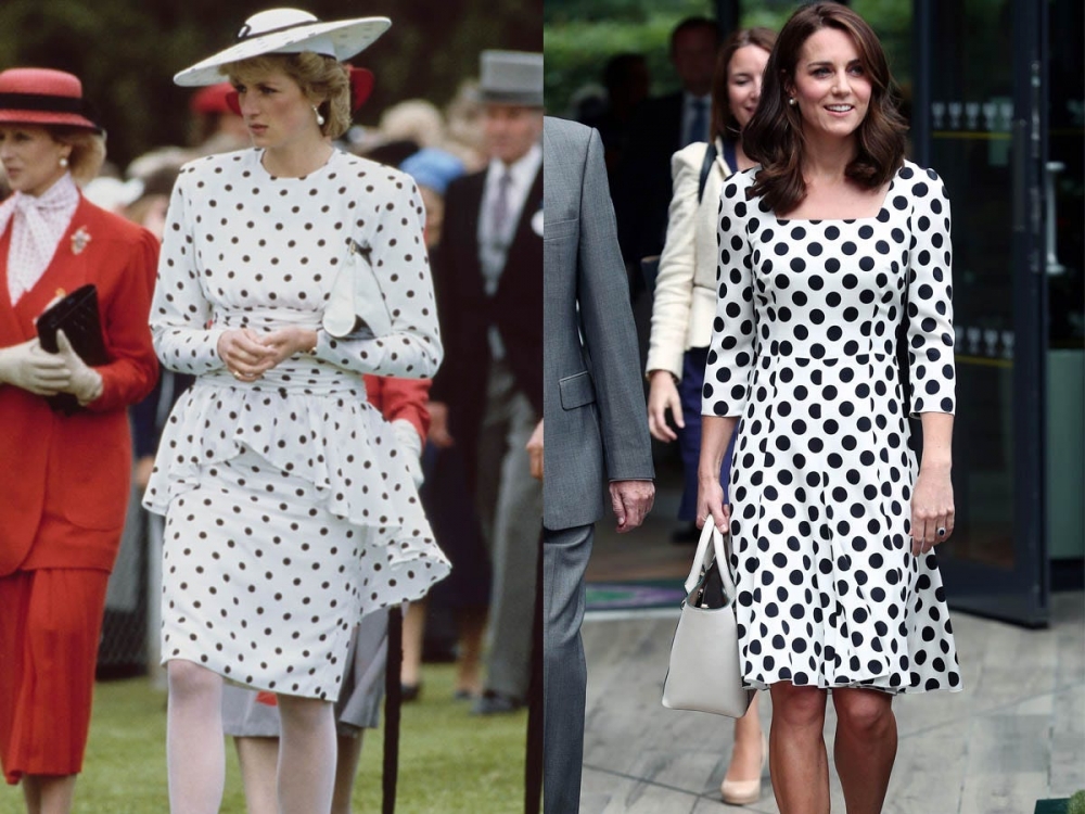 Những lần 'đụng hàng' phong cách của Kate Middleton với Công nương Diana