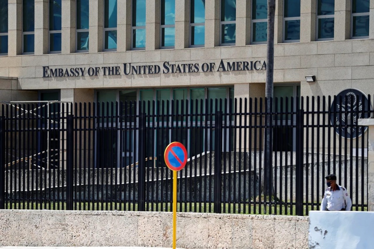 Đại sứ quán Mỹ tại Havana, Cuba. (Nguồn: EFE)