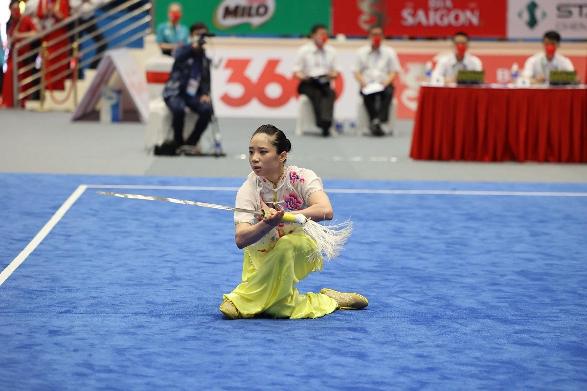 Khoảnh khắc giành HCV kiếm thuật của Dương Thúy Vi tại SEA Games 31