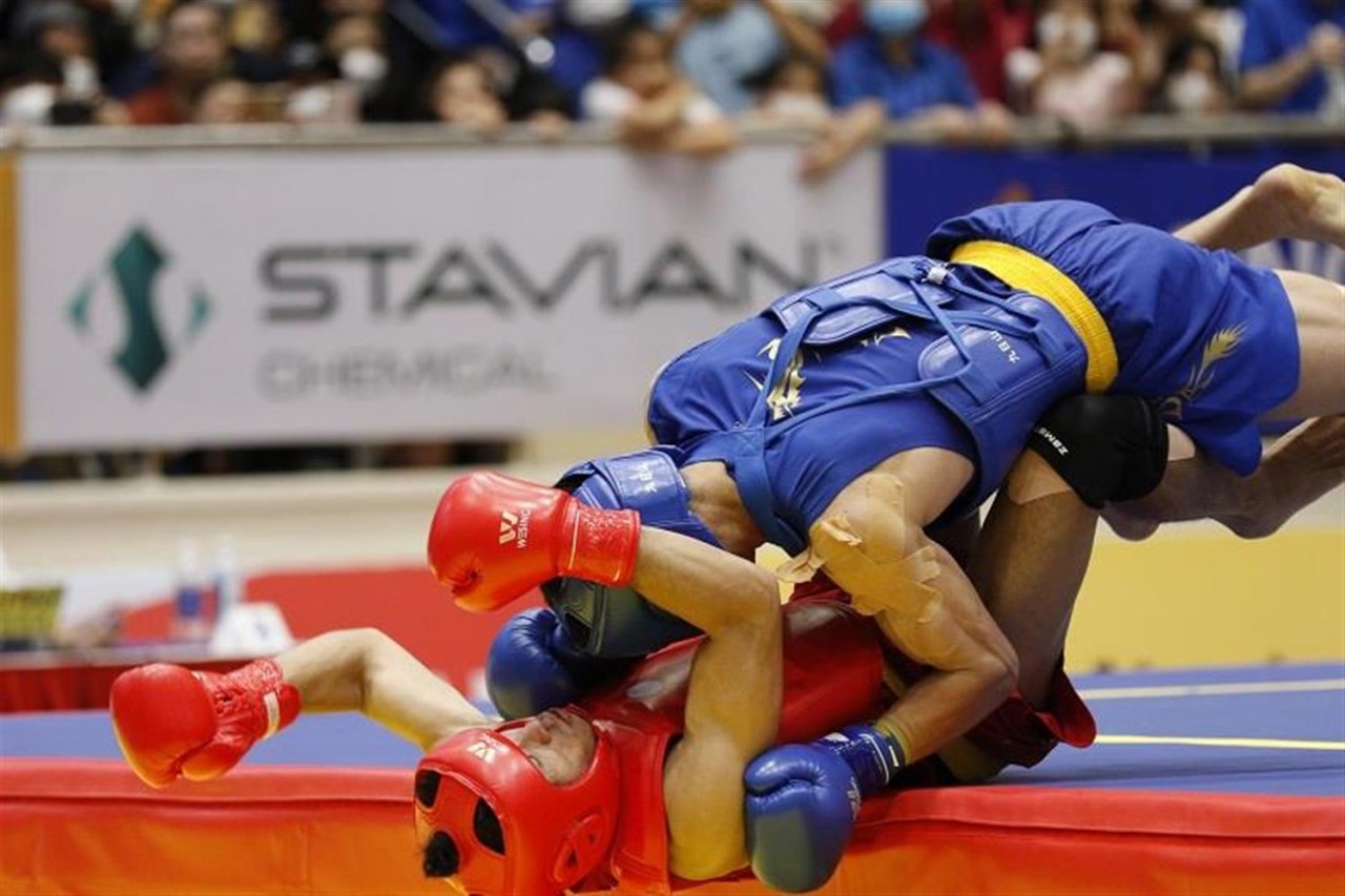 Wushu Việt Nam ‘bội thu’ HCV SEA Games 31 ở nội dung tán thủ