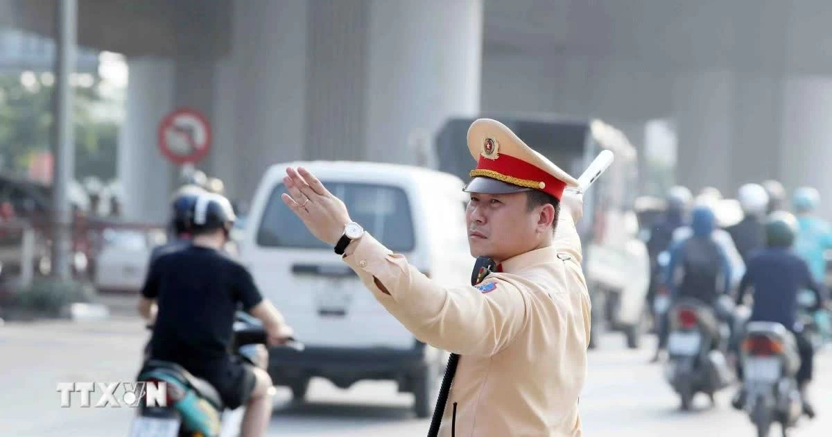 Phân luồng giao thông phục vụ Đại hội đại biểu toàn quốc MTTQ Việt Nam
