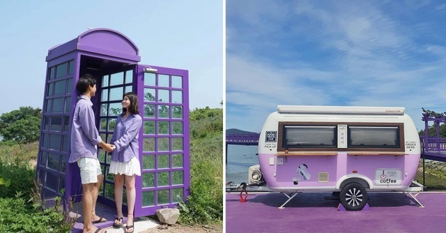 Khung cảnh 'hút hồn' các tín đồ du lịch của hòn đảo 'tím lịm tim'