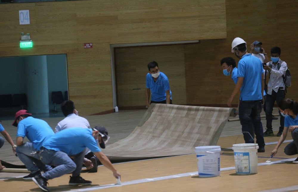 Covid-19: Đà Nẵng lắp đặt bệnh viện dã chiến tại Cung thể thao Tiên Sơn