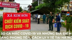 Infographic: Số ca mắc Covid-19 và những địa điểm đang bị cách ly y tế tại Hà Nội