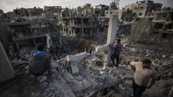 Khung cảnh tan hoang sau 1 tuần xung đột Israel-Palestine tại Dải Gaza