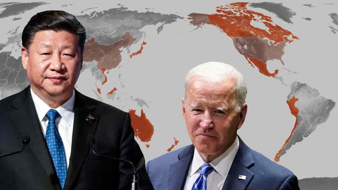 Trong khi Chủ tịch Trung Quốc Tập Cận Bình, bên trái, nhận thấy CPTPP có cơ hội củng cố vị thế của Bắc Kinh, thì Tổng thống Mỹ Joe Biden lại miễn cưỡng tham gia hiệp ước thương mại. (Nguồn ảnh AP)