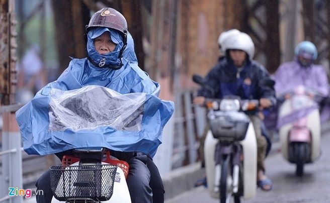 mien bac tiep tuc mua ret nhiet do dao dong tu 15 23 do