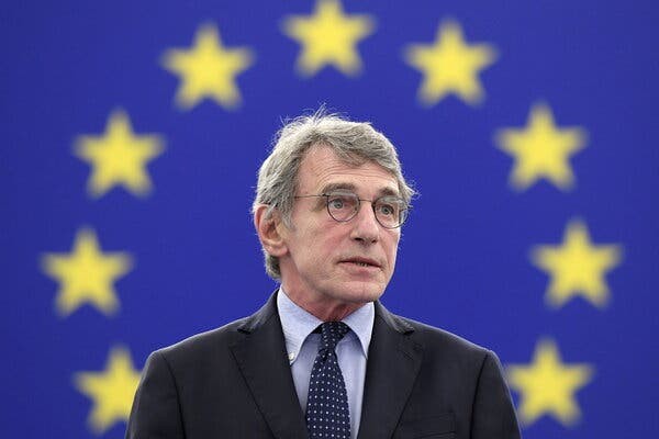 Chủ tịch Nghị viện châu Âu đột ngột qua đời. (Nguồn: The New York Times)