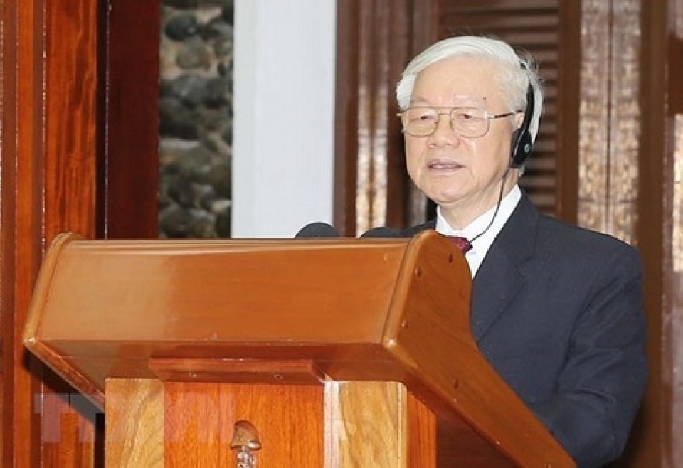 tong bi thu du va phat bieu tai cuoc gap the he tre viet nam cuba