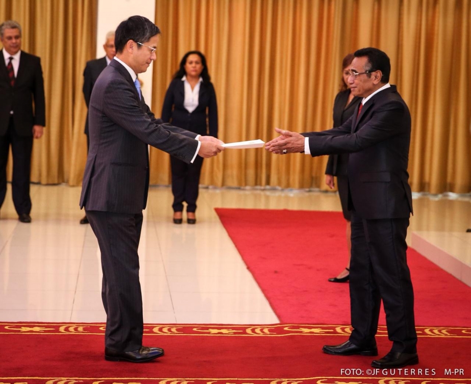 dai su pham vinh quang trinh thu uy nhiem len tong thong timor leste