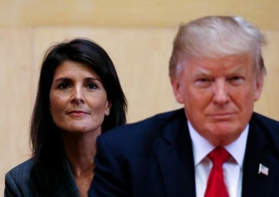 dai su my nikki haley moi quan he voi tong thong trump van hoan hao