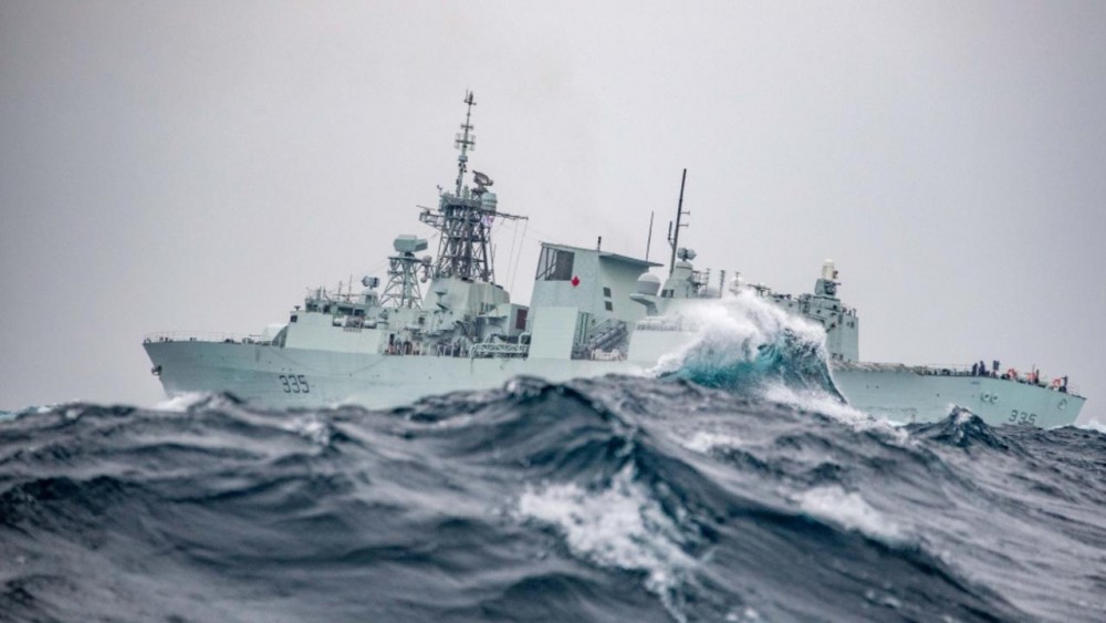 Canada điều tàu chiến đi qua Biển Đông. (Nguồn: Herald Sun)