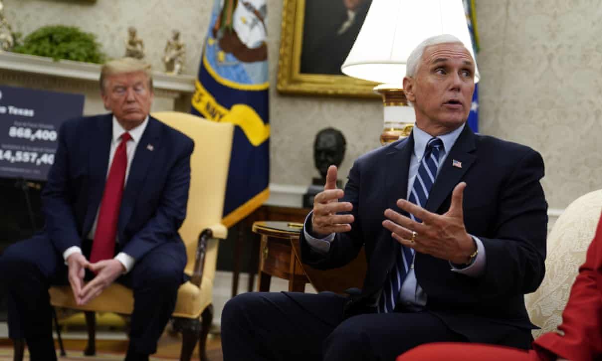 bac nguy co lay lan covid 19 trong nha trang ong trump xem xet han che tiep xuc voi pho tong thong pence