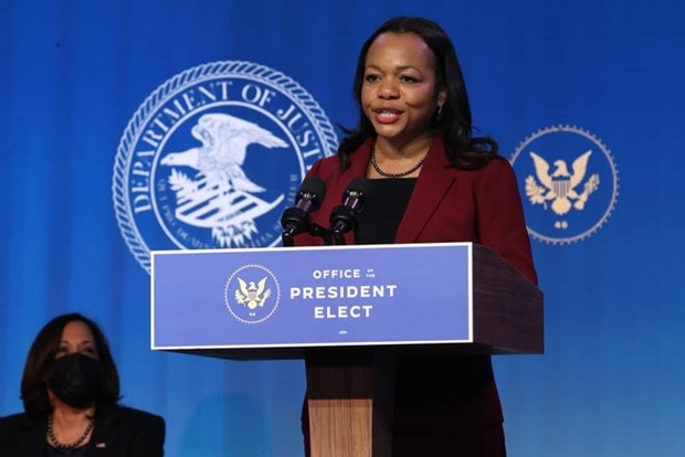 Lần đầu tiên, cơ quan dân quyền của Bộ Tư pháp Mỹ có lãnh đạo là phụ nữ gốc Phi. (Nguồn: Getty Images)