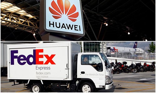 trung quoc yeu cau tap doan fedex giai thich ve vu viec lien quan huawei