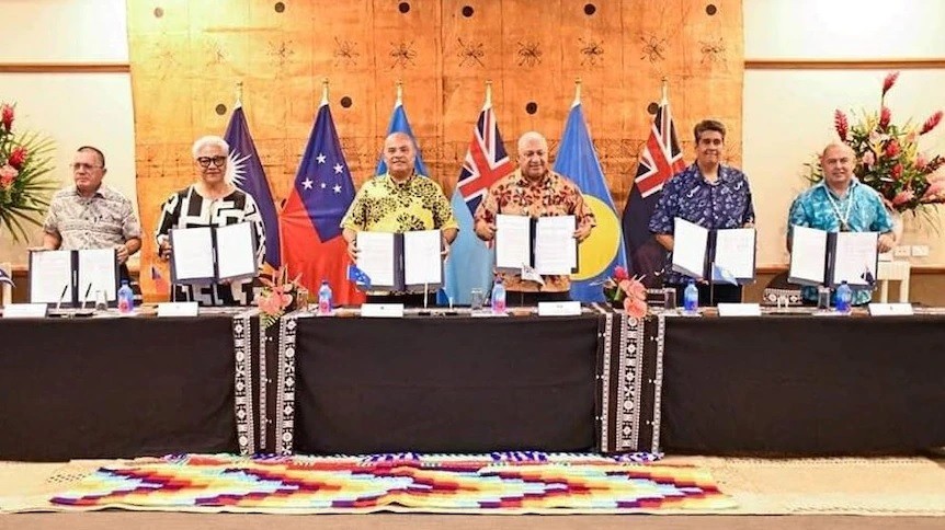 Thái Bình Dương thành 'thỏi nam châm', lãnh đạo các quốc đảo họp thắt tình đoàn kết