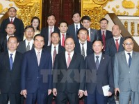 Thủ tướng tiếp Bộ trưởng Lào và Chủ tịch Tập đoàn JA Solar
