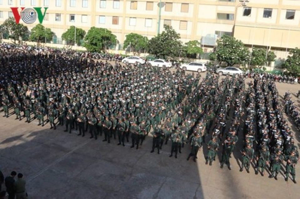 luc luong dac nhiem campuchia dien tap truoc them bau cu quoc hoi