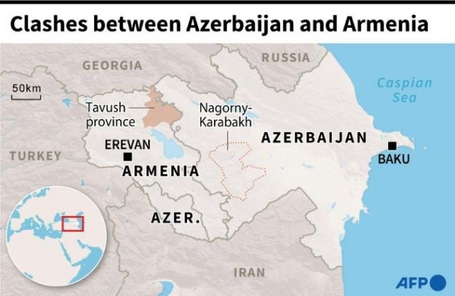 giao tranh bung phat tro lai tren bien gioi armenia azerbaijan sau mot ngay tam yen ang