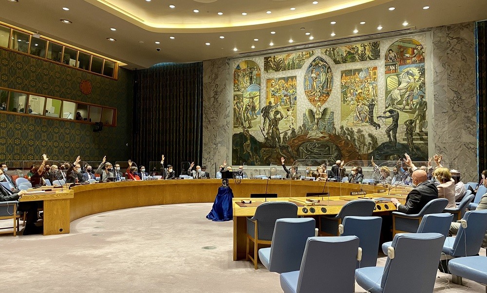 Hội đồng Bảo an nhất trí gia hạn cơ chế viện trợ nhân đạo xuyên biên giới tới Syria. (Nguồn: Phái đoàn đại diện thường trực Việt Nam tại LHQ)