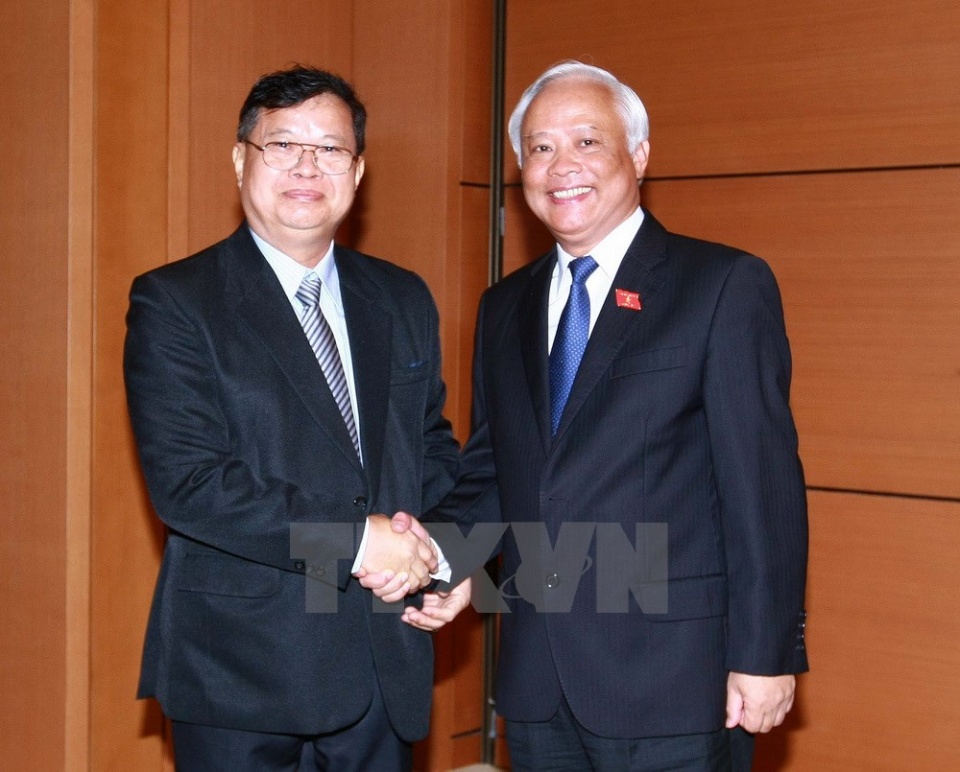 thuc day quan he huu nghi hop tac giua quoc hoi viet nam lao