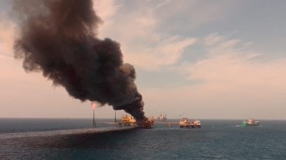 gian khoan tren vinh mexico no tung