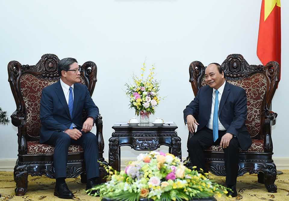 thu tuong tiep lanh dao mot so tap doan han quoc