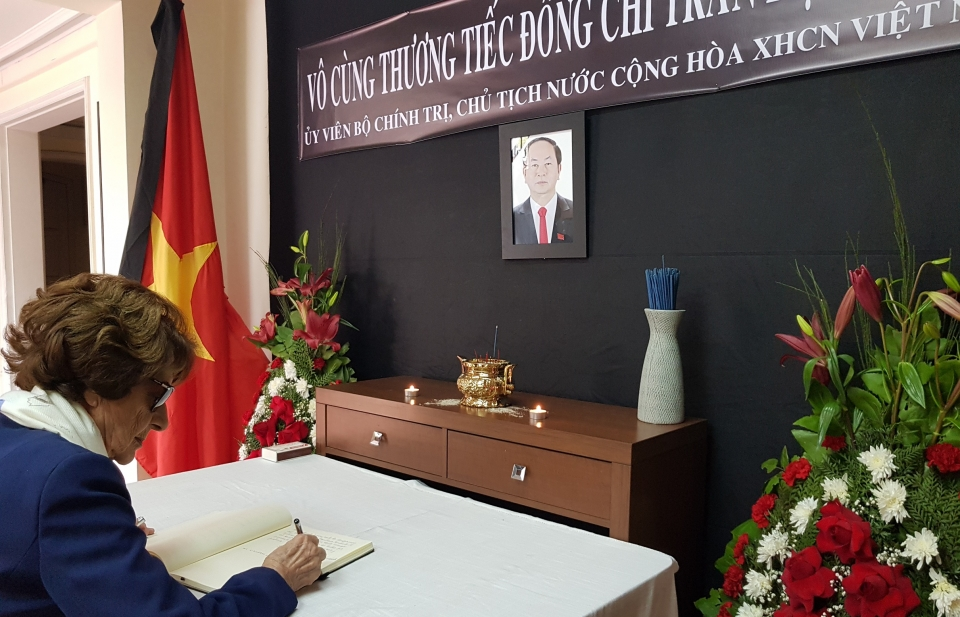 Lễ viếng Chủ tịch nước Trần Đại Quang tại Chile, New Zealand