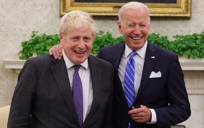 Thủ tướng Anh gặp Tổng thống Mỹ: Xoa dịu sau những thăng trầm, thống nhất mặt trận đối mặt Nga, Trung Quốc. (Nguồn: No 10 Downing Street)