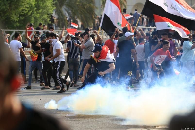 bieu tinh iraq so nguoi thiet mang len toi hon 100 tru so luc luong than iran bi dot