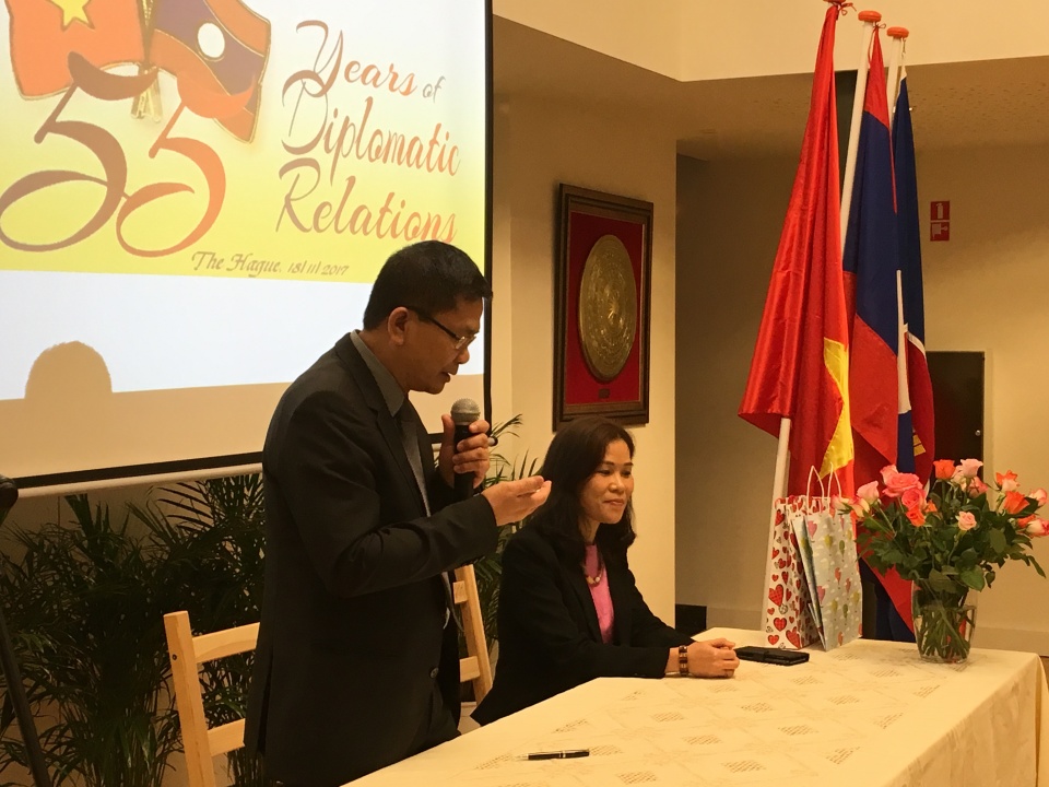 ky niem 55 nam quan he ngoai giao viet nam lao tai ha lan