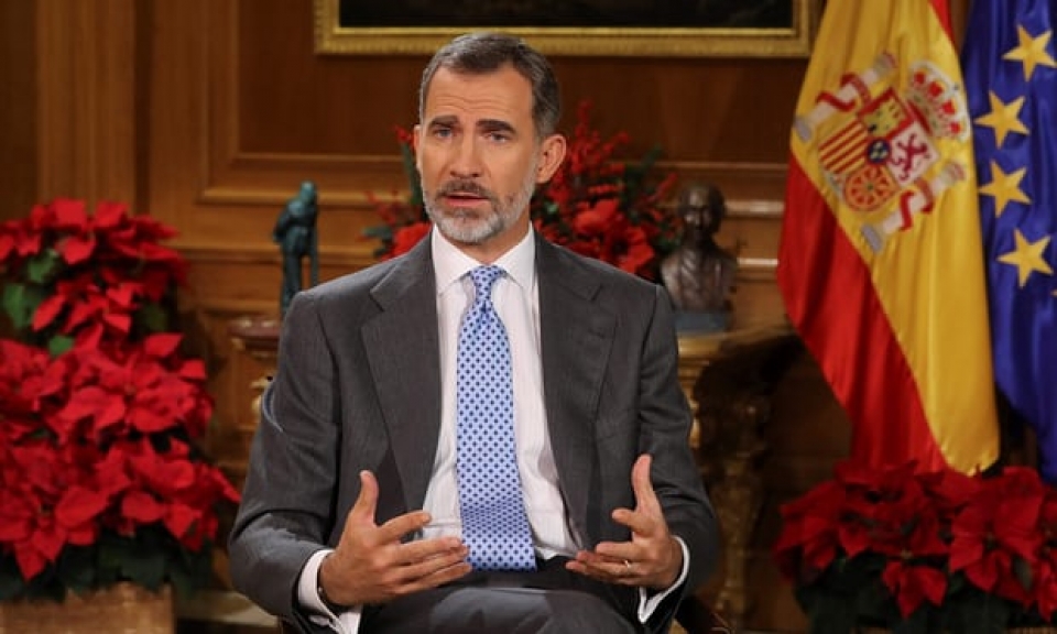 nha vua tay ban nha felipe vi keu goi hoa giai dan toc