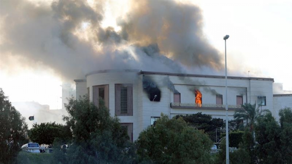 cong dong quoc te len an is tan cong khung bo tru so bo ngoai giao libya