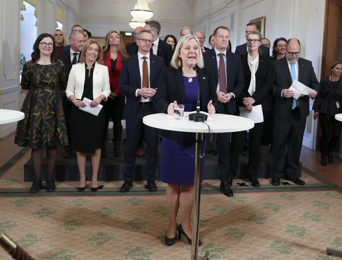 Nữ Thủ tướng Thụy Điển tuyên bố không nộp đơn gia nhập NATO. (Nguồn: AP)