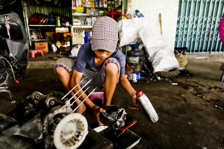 Việt Nam nỗ lực phòng ngừa và giảm thiểu trẻ em lao động trái pháp luật: Ý chí chính trị mạnh mẽ của chính phủ. (Nguồn: Unicef)