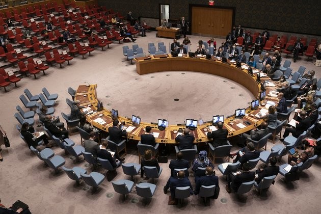 Nga dùng quyền phủ quyết ở Hội đồng Bảo an. (Nguồn: RT)