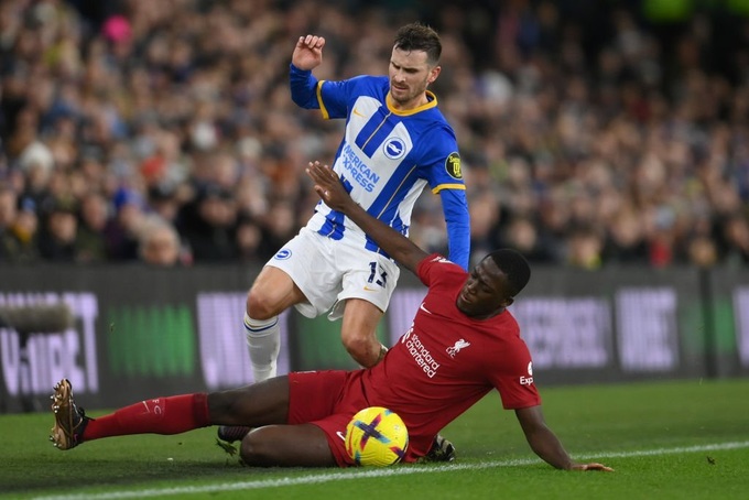 Thua tan tác trên sân Brighton, Liverpool chìm sâu vào khủng hoảng - 1 Thua tan tác trên sân Brighton, Liverpool chìm sâu vào khủng hoảng - 1